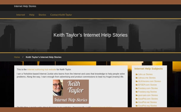 Keith Taylor's Internet Help Stories